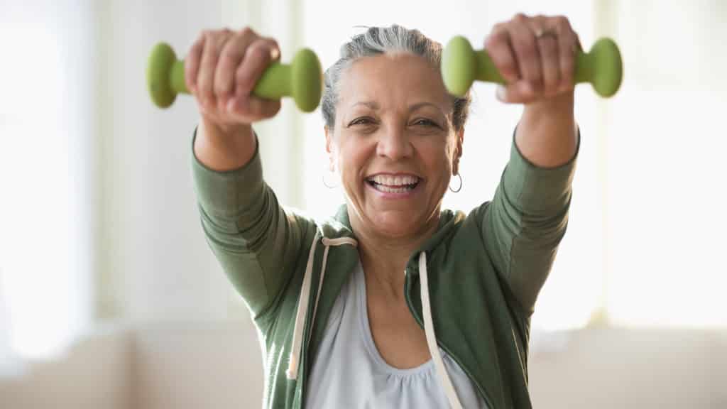 Member working out at Wellness Center