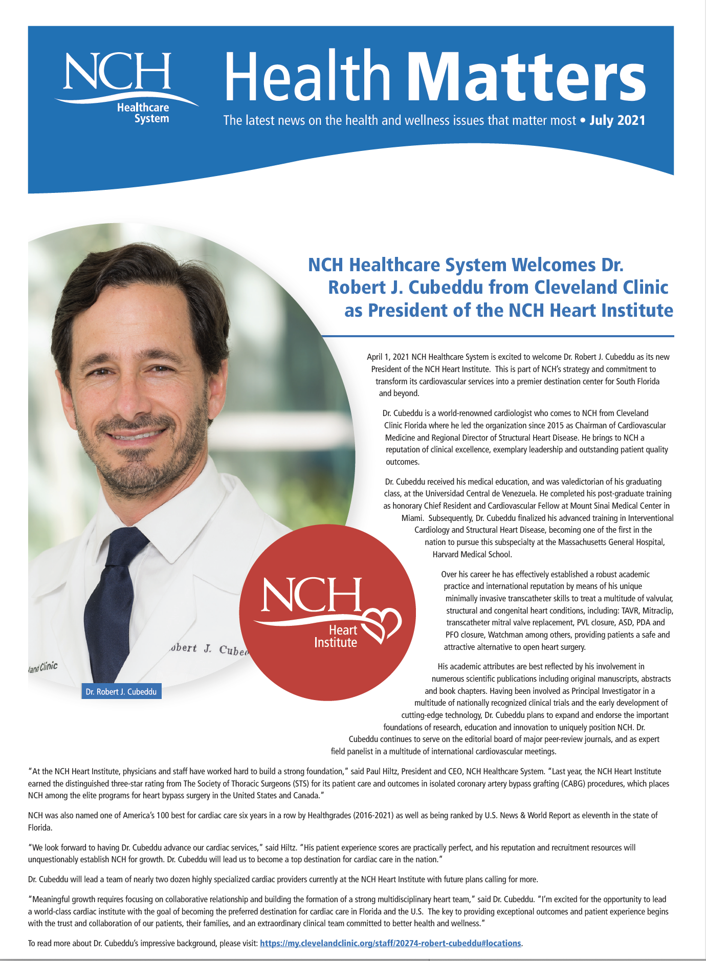 Health Matters July 2021 | NCH Healthcare System