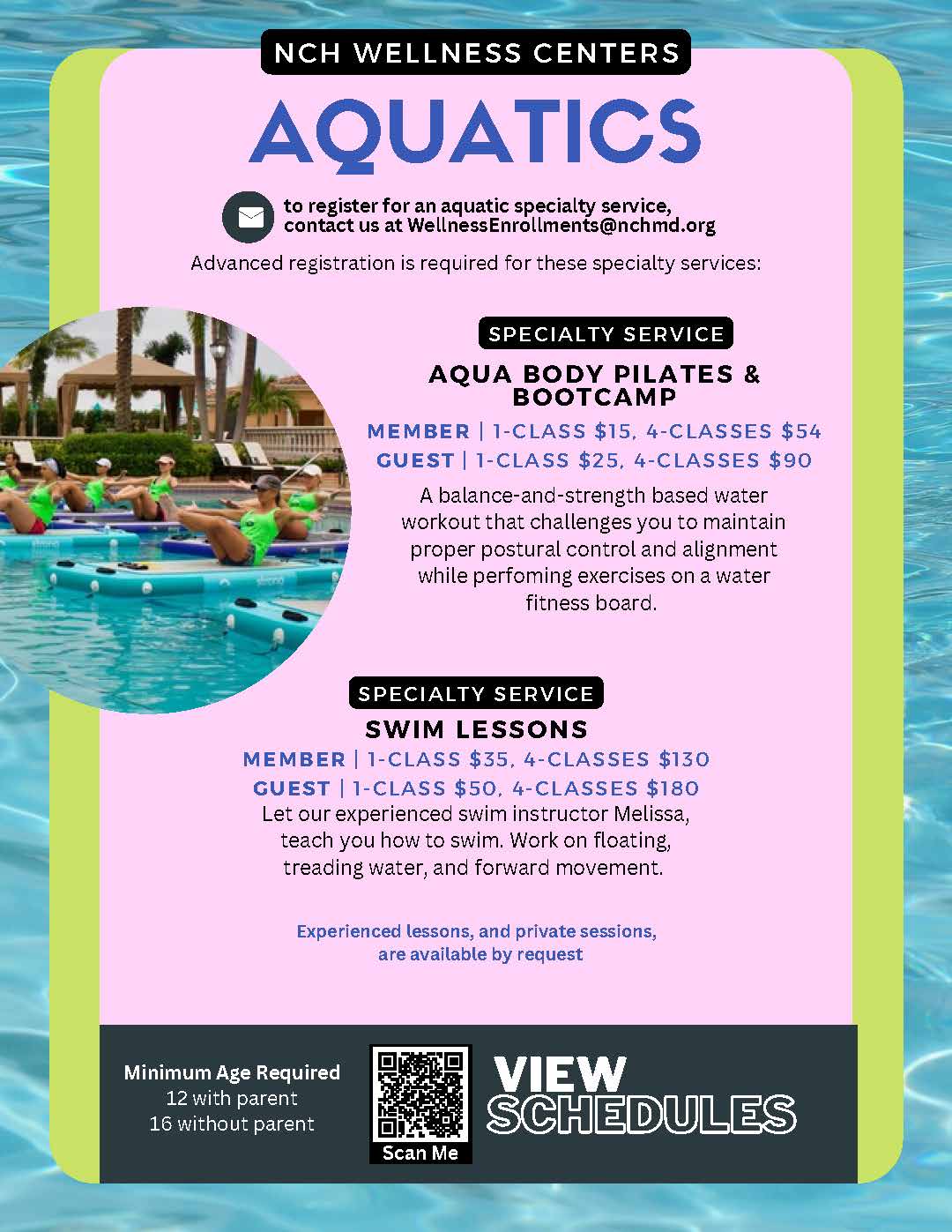 NCH Wellness Centers Aquatics NCH Healthcare System