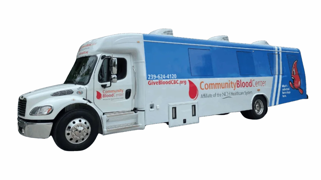 Community Blood Center Bus