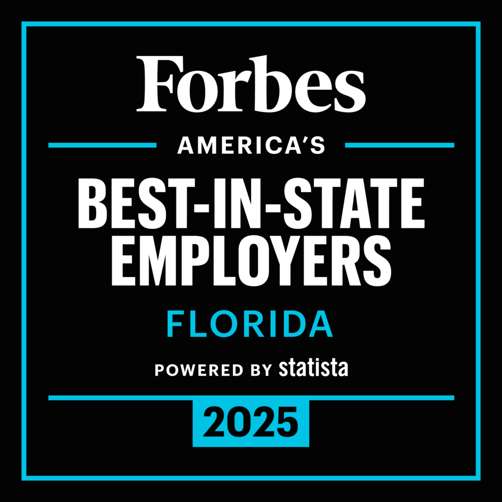 2025 Statista Americas Best In State Employers Award Logo FLORIDA Square